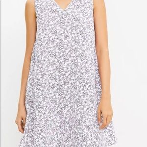 Loft double v flounce dress